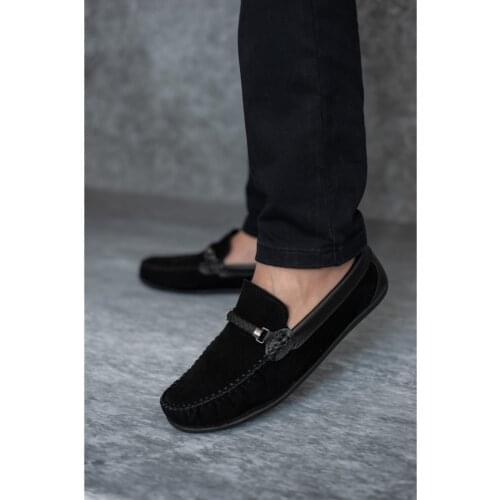 Mens Black Suede Casual Shoes, Scent Perspiration Doesn 'T, Quality Sewing, Modern Design, sturdy Material, Elegant Posture