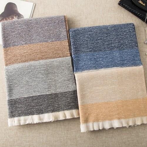 2021 Chinese quality silk New Fashion Soft Women Wool Collar Scarf Warmer Winter Cashmere Shawl lady Pure color femme scarf