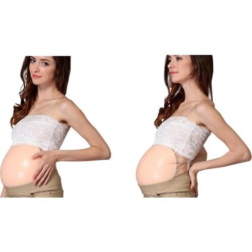 100% Silicone Fake Pregnant Belly Jelly Belly, Disguised Pregnant Women Fake Belly Halloween COS Props