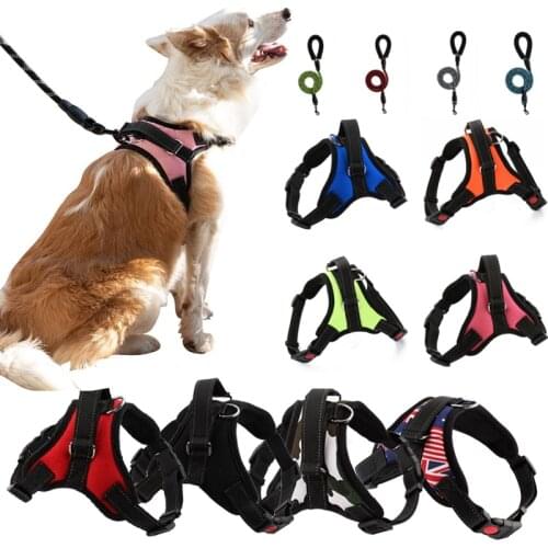 Durable Reflective Pet Dog Harness For Dogs Adjustable Big Dog Harness Pet Walking Harness For Small Medium Large Dogs Pitbull