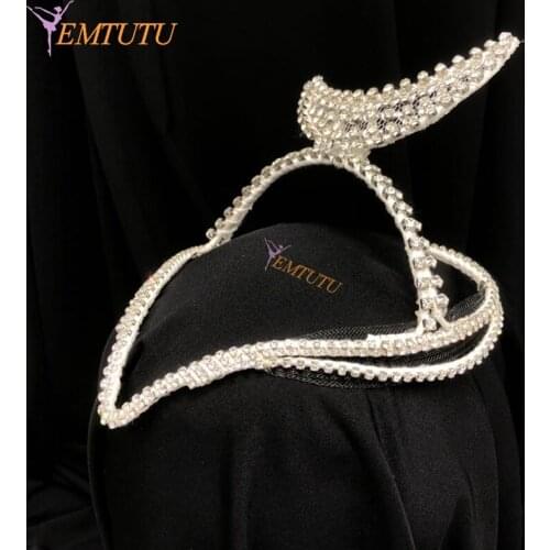 Cupid Professional Ballet Crown Tiara Diana and Acteon Silver Ballet Headpiece Ballet Stage Performance Headwear Custom Made