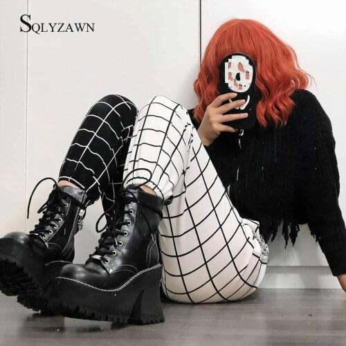 Женские брюки в клетку SQLYZAWN China At AliExpress