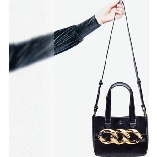Real leather totes bags chains Composite bags real leather shoulder bags cow leather crossbody bags