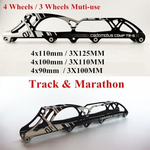 Track and Marathon Multi-purpose 4X110mm 100mm 90mm m Inline Skates Frame Roller Skating Shoes Base Super Light 7000 Alloy CNC