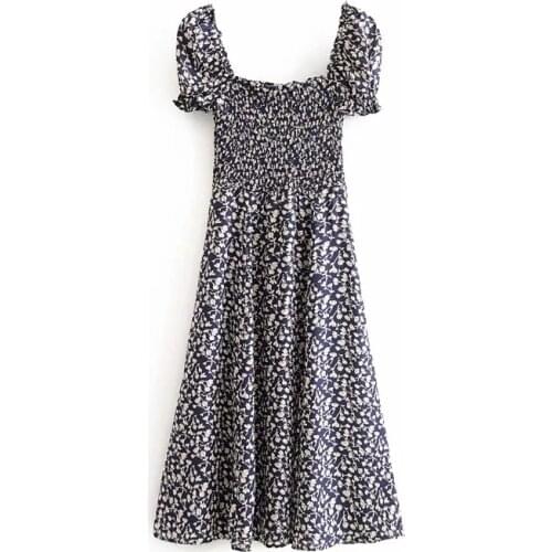 Vee Top Floral Summer Dresses