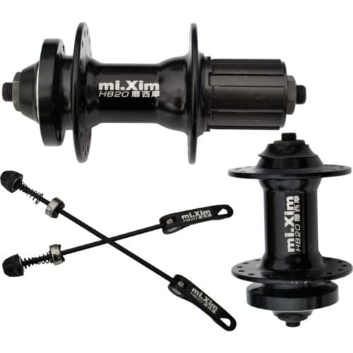 Bike Disc Brake MTB Casette Bearing Hub 32 36H Front Rear Hub Set with Quick Realse Lever Skewers Axle