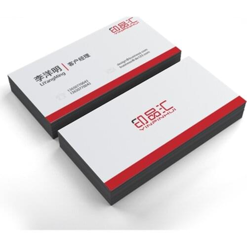 Square Corner Business Cards Chrome Paper Visit Card Customizing Personal Card Gift Card