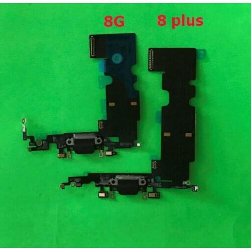 50Pcs Charger Charging Port USB Dock Connector replacement For iPhone 8 8G 8 plus 8P Headphone Audio Jack Flex Cable
