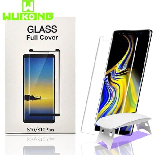 2pcs Screen Protector For Samsung S10Plus Tempered Glass Liquid Full Glue UV Light Note 10 Plus S20 Plus Note 20 ultra S21 ultra