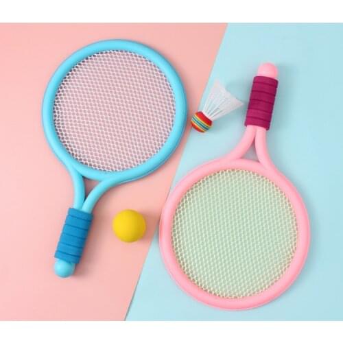 1SET Badminton Tennis Rackets Balls Set Children Kids Outdoor Parent-Child Sports Educational Game Toys
