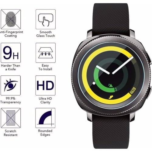 2pcs/lot Tempered Glass for Samsung Gear Sport SM-R600 Watch Screen Protector Explosion Proof Protective Film