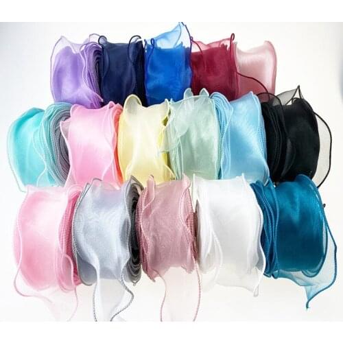5.5cm*35M Wavy mesh Tulle for diy handmade bowknot Organza Birthday Decoration Wedding Decor Party Supplies