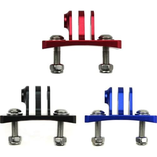 CNC Aluminum Helmet Fixed Base Mount Adapter Waterproof Case Connector w Screw for Gopro Hero 7/6/5/4/yi for SJcam Action Camera