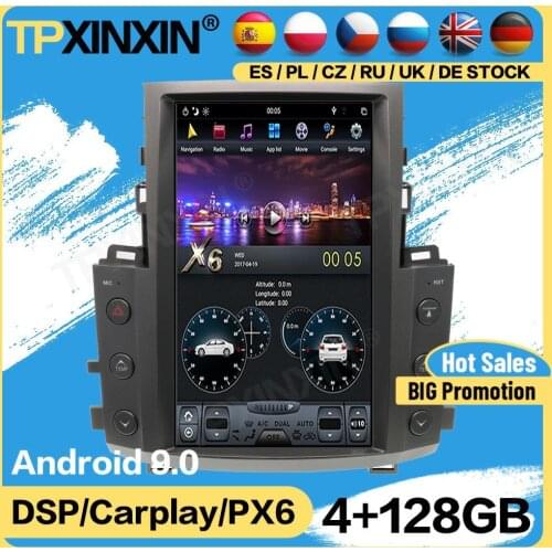 Carplay Tesla 128G Radio 2 Din Stereo Android For Lexus LX570 2007 2008 2009 2010 2011 2013 2014 2015 GPS Player Audio Head Unit