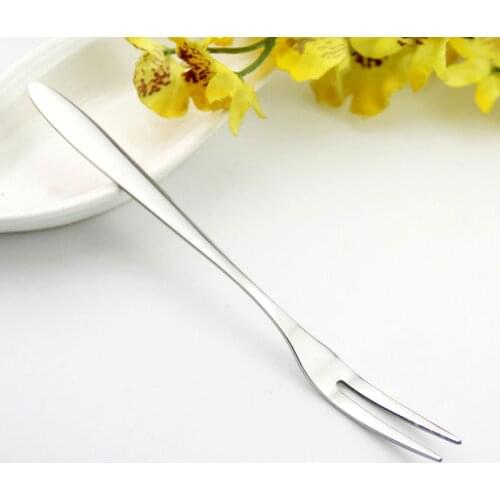 VanKood Dessert Fork Stainless Steel for Dinner and Fruit High Quality Long Time Use Dinner Fork Silver Color