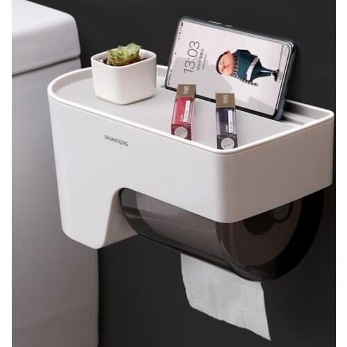 Dispenser Paper-Holder Toilet-Tissue-Box Napkin Serviette Wall-Mount Multifunctional