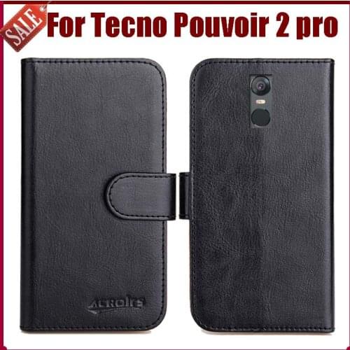 Hot Sale! Tecno Pouvoir 2 pro Case New Arrival 6 Colors High Quality Flip Leather Protective Cover For Tecno Pouvoir 2 pro Case