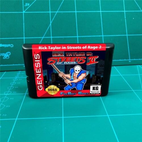 Rick Taylor in Streets of Rage 2 - 16 bit MD Games Cartridge For MegaDrive Genesis console
