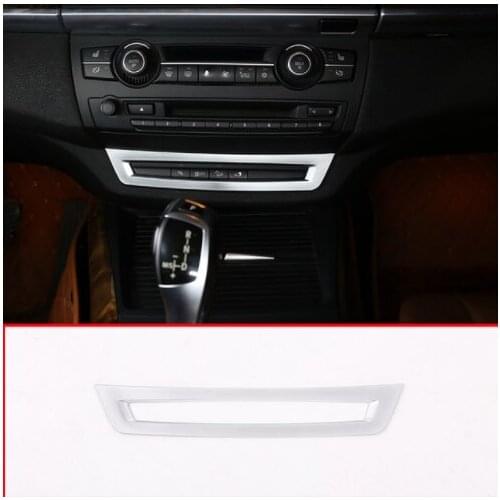 Matte Silver and Glossy Black Style Car Driving Aid Control Frame Cover Trim For BMW X5 E70 2008-2013 Accessories
