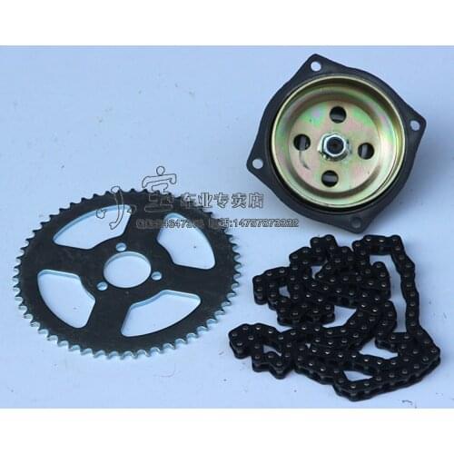 Mini Moto 47cc 49cc Drive System T8F 108 links loops Chain with Gear Box And Rear Sprocket 6T Fit 49cc Mini Pocket Bike