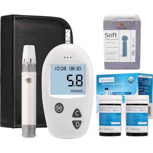 Multifunctionele Bloedglucosemeter Monitor Glucometer Kit Diabetes Tester Blood Sugar MachineTest Strips Suiker Medische Meter