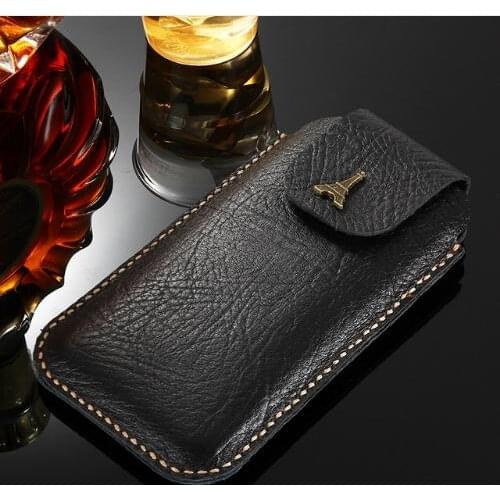 Mens Waist Pack Belt Clip Bag For ZTE Blade V10 Pouch Holster Case for ZTE Axon 9 Pro Cover Classical Phone Case for Nubia Alpha