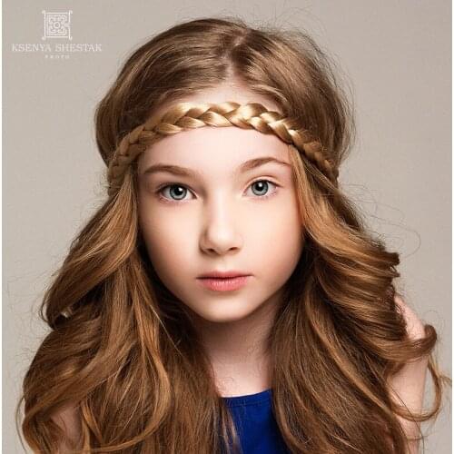 New wig headband beautiful girl dress up decorative photography props stretch twist wig hair band