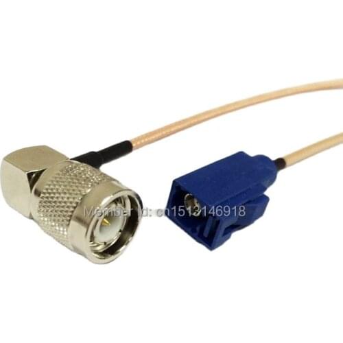 New TNC Male Plug Right Angle Switch FAKRA C female connector RG316 cable Wholesale Fast Ship 15CM 6" Adapter