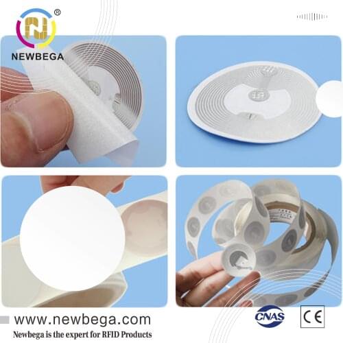 Genuine ICODE SLIX Dia30mm Label Premium Quality ISO 15693 13.56MHZ Programmable RFID Sticker
