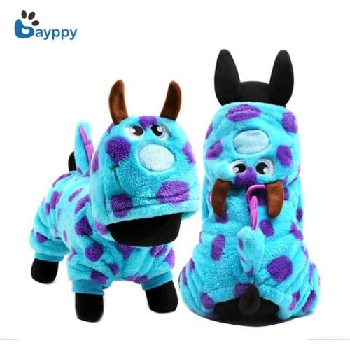 Autumn/Winter Dragon Pet Puppy Cat Coats Jacket Warm Fleece Dog Costumes Clothes for Small Dogs Chihuahua Yorkshire Clothing