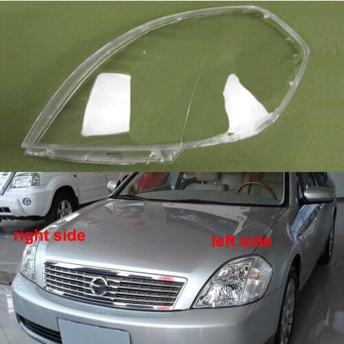 For Nissan Teana 2004 2005 Front Lampshade Lamp Clear Lampshade GlassLamp Shell Mask Headlight Cover Lens