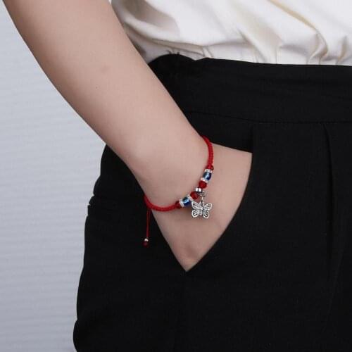 Popular Butterflies Pendant Unisex Bracelet Strong Rope Women Men Elephant Tortoise Pendant Rope Bracelet Jewelry Accessories