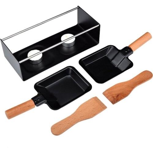 Stainless Steel Cheese Oven Non-Stick Cheeses Tray Portable Cheese Mini Oven Butter Baking Pan Grill Plate