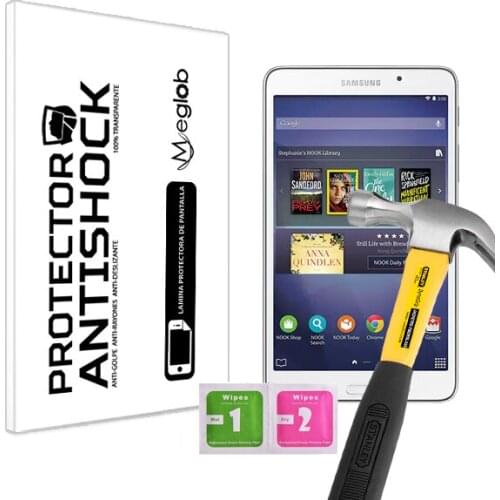 Screen protector Anti-Shock Anti-scratch Anti-Shatter compatible with Tablet Samsung Galaxy Tab 4 Nook 70