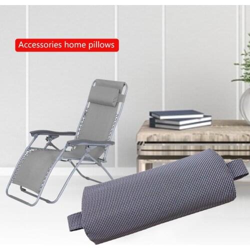 Head Cushion Height Adjustable Comfortable Recliner Pillow Mat For Outdoor Folding Chairs Removable Support Car Accessories