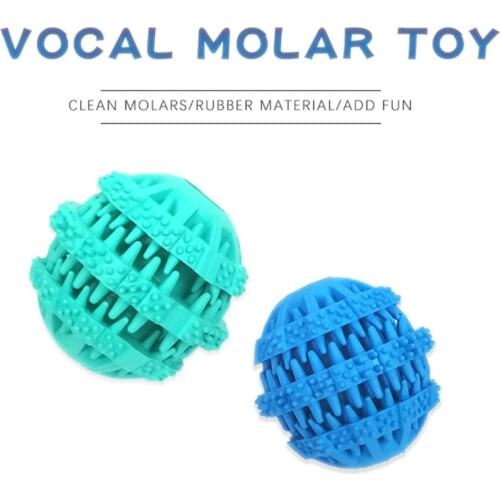 Rubber Dog Chew Molar Ball Teeth Grinding Portable Pet Training Accessories Puppy Biting&Exercising Ball for Small/Medium Dog