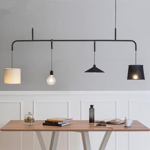 North Loft Black Iron Billiard Industry Combination Chandelier For Bar Cafe Home Lightings Applique Murale Luminaire