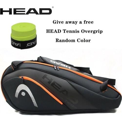 HEAD Tennis Bag Sports Bag Large Capacity 6-9 Tennis Racquets Men Women Badminton Bag Tennis Racket Backpack Tenis Squash Padel