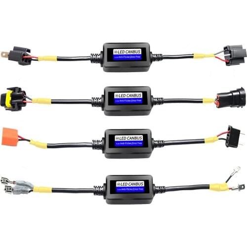 LED Canbus Decoder Error Free H7 H11 H4 H1 H8 H9 9005 HB3 9006 HB4 Car Headlight Adapter CANBUS Anti-Flicker Auto Accessories 2X