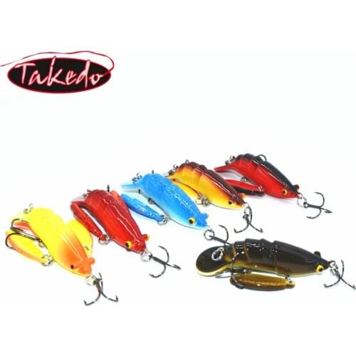 TAKEDO LIVE SHRIMP RL08 70mm 7g Hard bait fishing shrimp lure bass lure Hard shrimp