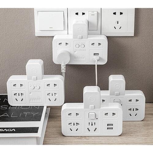 Smart socket timing energy saver quick charge USB 220V CN plug power strip overcurrent protection wall extension socket