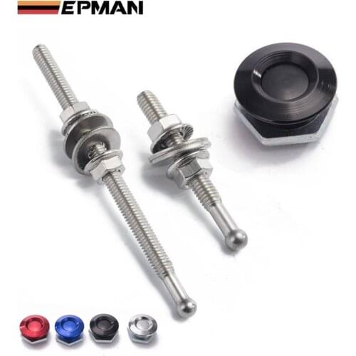 1" Universal Aluminum Quick Latch Push Button Billet Hood Pins Lock Clip For VW Golf EP-DP016M25/EP-DP017M25