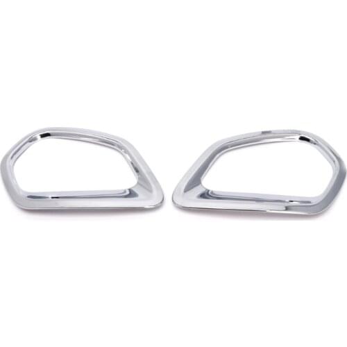 ABS Chrome Car Back Rear Fog Light Lamp Cover Trim For Mitsubishi Outlander 2014 2015 2016 2017 2018 2019 2Pcs/set Car Styling