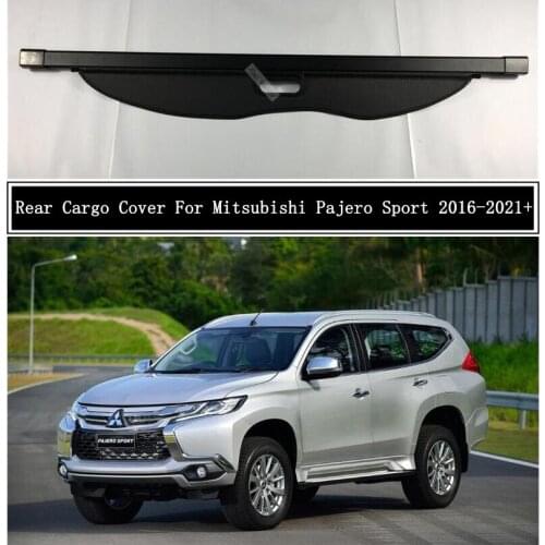 Rear Cargo Cover For Mitsubishi Pajero Sport Montero Sport 2016-2021 Privacy Trunk Screen Security Shield Shade Auto Accessories