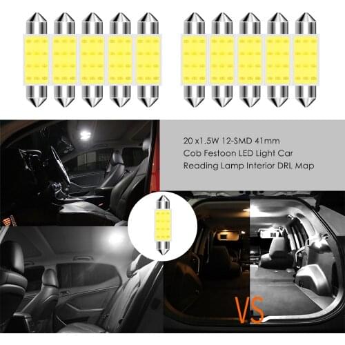 10pcs 12V T10 W5W Silicone LED Car Interior Light Parking Lamp Clearance Light COB LED Auto Reading Bulb Daytime Signal Lamp