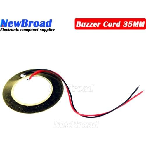 10 Pcs Piezoelectric Piezo Ceramic Wafer Plate Dia 35mm For Buzzer Loudspeaker