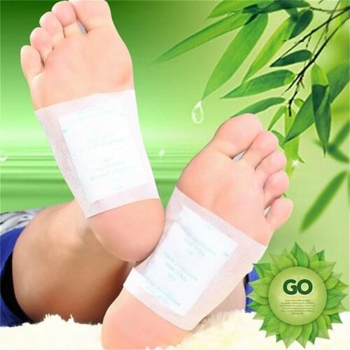 20Pcs Detox Foot Patches Artemisia Argyi Pads Toxins Feet Slimming Cleansing Herbal Body Health Adhesive Pad Weight Loss