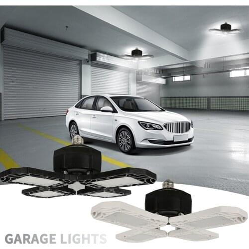 360 Degree LED Light E26/E27 Garage Deformable Indoor Ceiling Light Garage Workshop Hood Mount High Light Garage Workshop Light