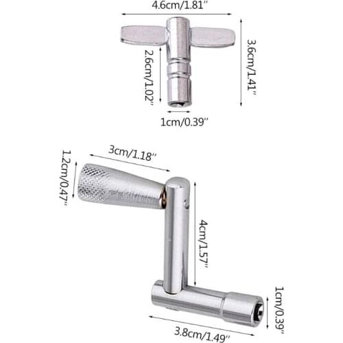 4pcs Drum Keys with Continuous Motion Speed Key Drum Tuning Key Percussion Parts