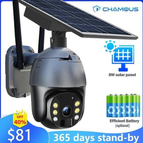 Solar Camera 4G Sim Card Video Surveillance IP Camera WiFi 1080P CCTV Outdoor Rechargeable Battery Security Camera Street